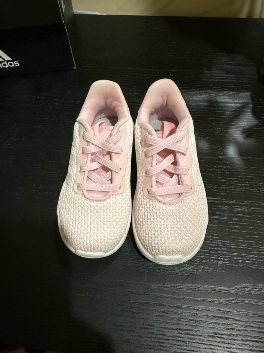 adidas Kids Light Pink Knit Sneakers